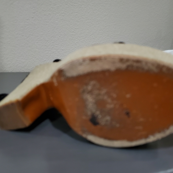 Marc Jacob's Black suede leather wedges 36.5 . - Picture 11 of 11